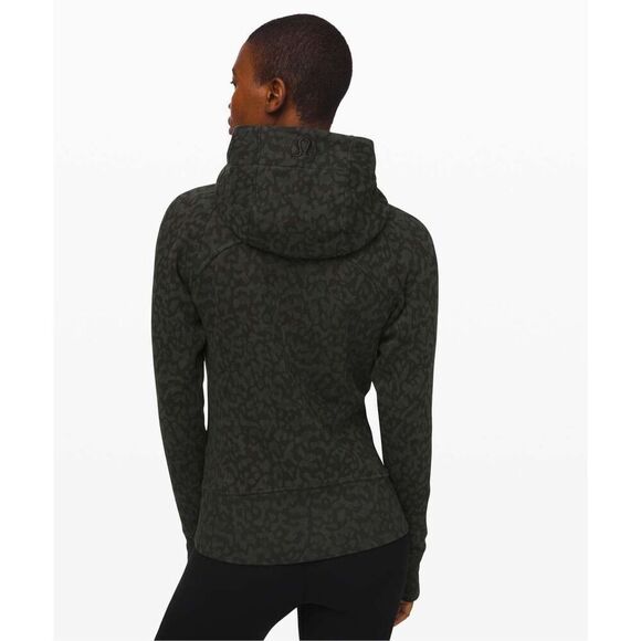 Lululemon Scuba Hoodie Light Cotton Fleece Formation Camo Evergreen Multi - Picture 4 of 15